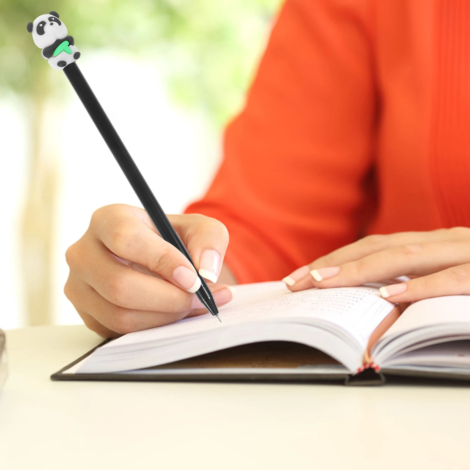 

12Pcs Cute Panda Gel Ink Pens Smooth Flow Writing Pen for Students Portable Compact Design Ideal for Daily School Work