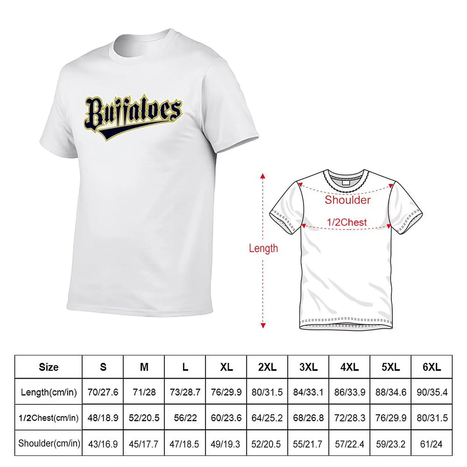Orix Buffaloes T-Shirt vintage t shirts hippie clothes Funny t-shirts street wear Short sleeve tee men