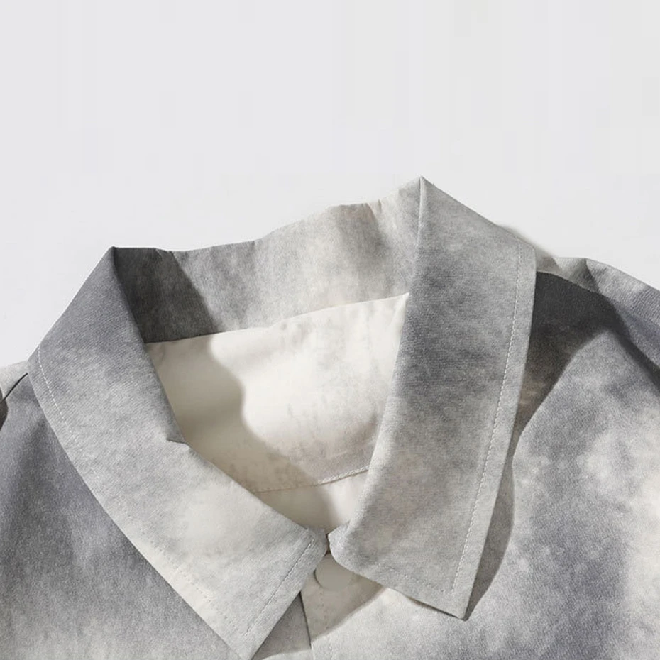 Spring Autumn Tie-dye Jacket Men Fashion Casual Tie-dye Jackets Coat Male