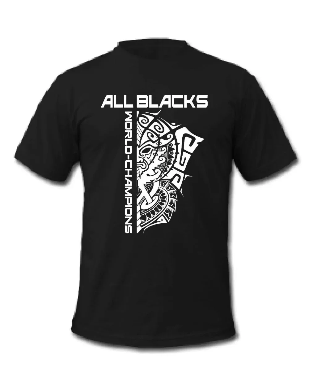 Rugbyer  New Zealand Maori Tattoo Mask Design T-Shirt 100% Cotton O-Neck Short Sleeve Casual Mens T-shirt Streetwear