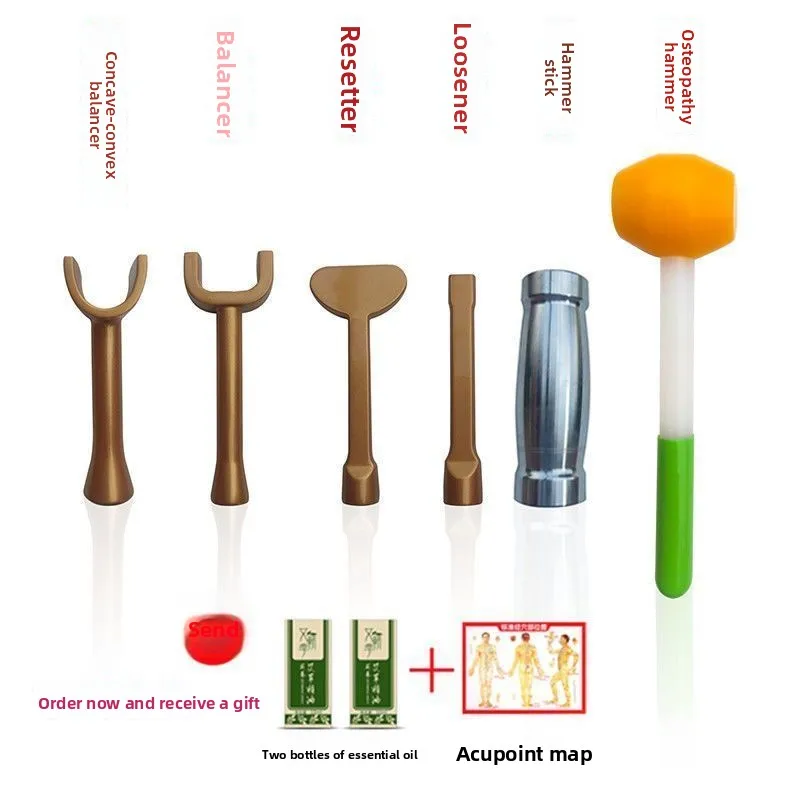 Home Handheld Full Body Relax Massage Hammer Kit, Multi-size Acupoint Tapping Tools