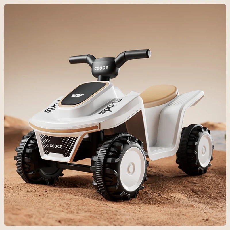 4 ล้อชายหาดรถนั่งไฟฟ้าพร้อมไฟ LED และเพลง 24V เด็ก Quad BIKE Heavy-Duty Off-Road ของเล่นรถ ‌