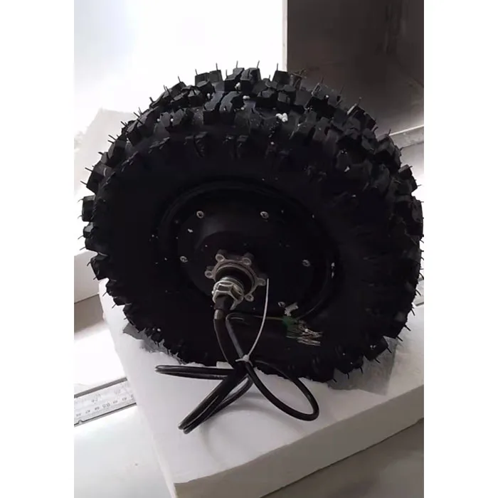 CE approved 13inch 8km/h Encoder DC in Wheel Hub Motor 250W/400W/500W Off-road Tire Drive Hub Motor for Outdoor Robot