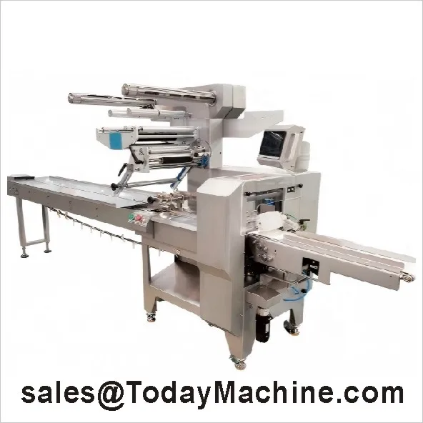 Hot Selling Fully Automatic Pillow Packaging Machine Flow Pack Machine Wrapping Machine for Candy