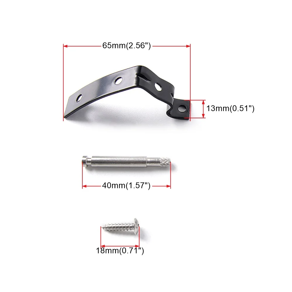Heavy‑Duty Black Glove Box Lid Hinge Bracket For Audi A4 S4 RS4 B6 B7 8E Interior Car Repair Accessories EM1111‑BK