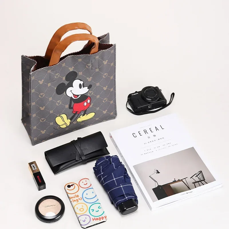 Original Disney cartoon  Mickey Multifunction shoulder Bag Outdoor Shopping Handbag Girlfriend gift