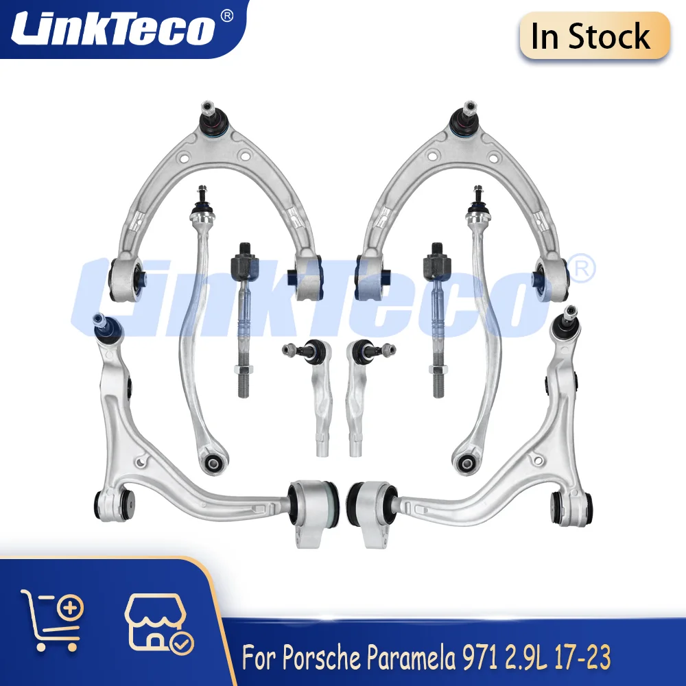 10-Piece Front Control Arm Suspension & Ball Joint Kit Fit 2.9 3.0 4.0 L V6 For 2017-2023 Porsche Paramela 971 2.9L 3.0L 4.0L