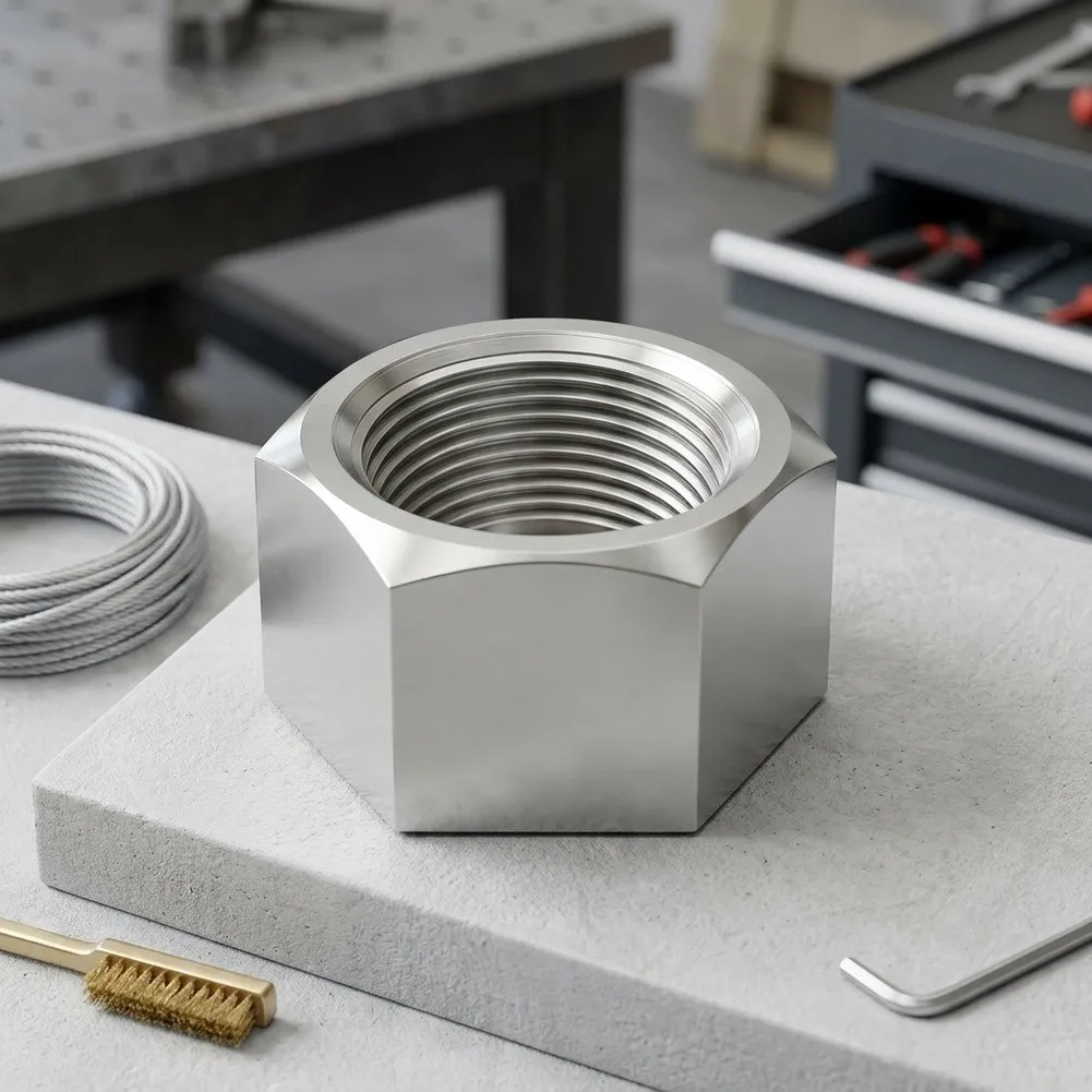 Stainless Steel 304 Hex Cap 1-12 NPT Internal Thread Pipe Fitting Outer Hexagonal High-pressure Pipe Cap Metric Thread Fasteners