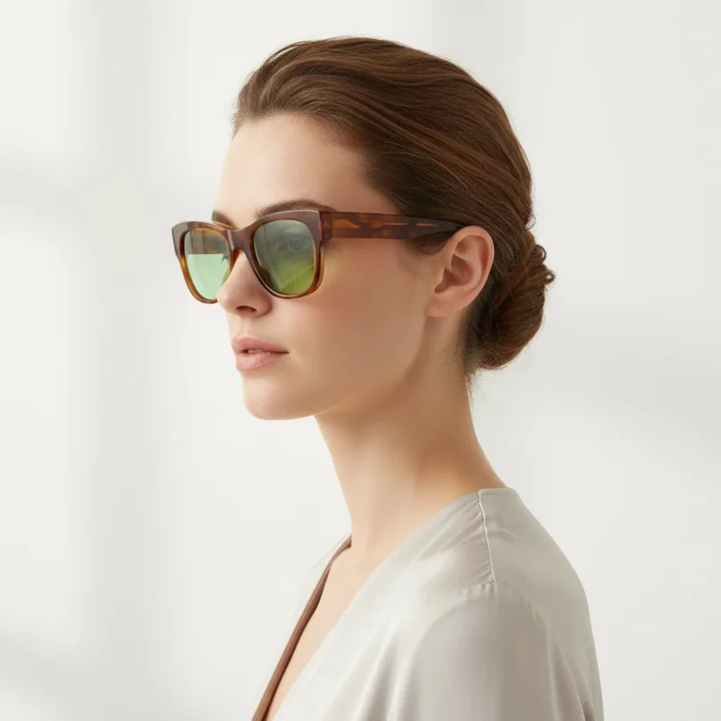 

Модные женские поляризованные солнцезащитные очки UV400, ретро ацетатные очки в форме кошачьего глаза, солнцезащитные очки для вождения, роскошные трендовые очки 2025 года, черепаховые очки