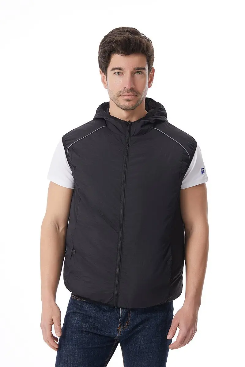 12V/5V USB Unisex 3 Wind Speed Cooling Fan Vest Lightweight Sleeveless Air Conditioned Vest Summer Outdoor Work Clothes