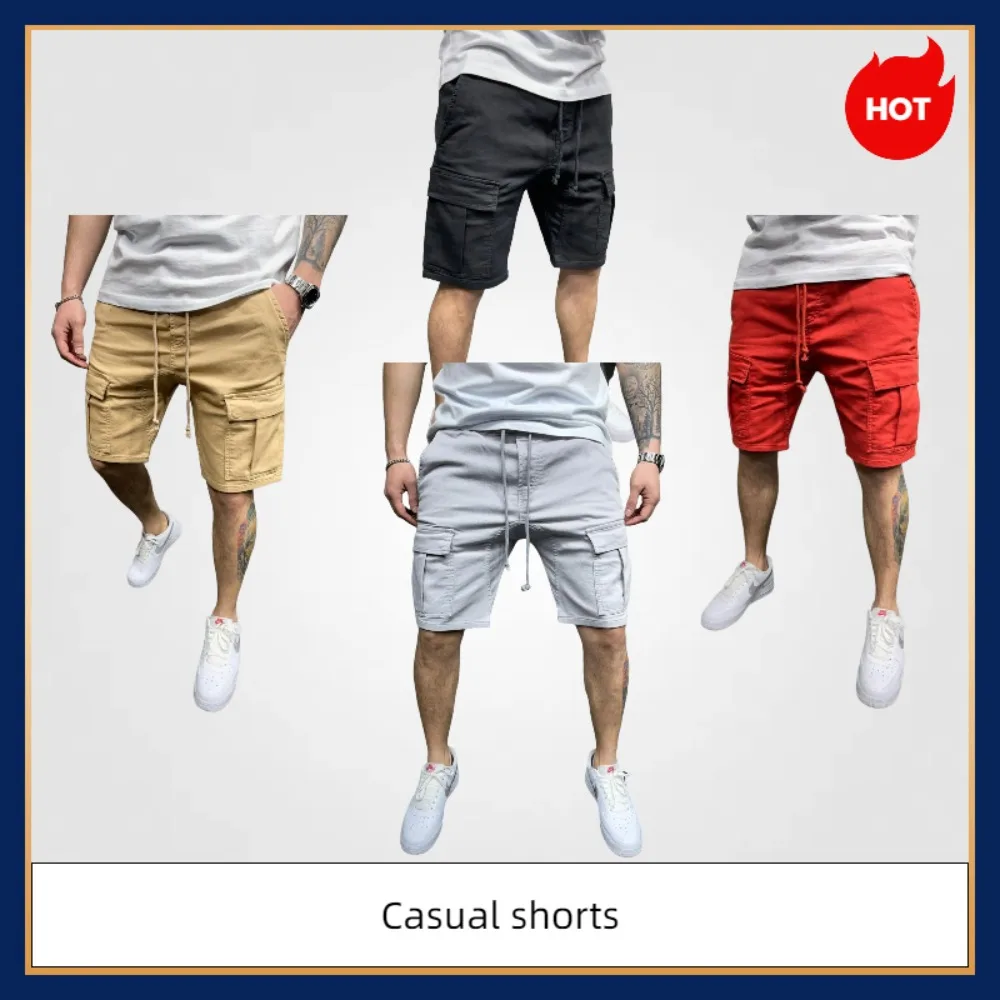 2025 Fashion Summer Men's Multi-Pocket Cargo Shorts Loose Fit Outdoor Casual Shorts