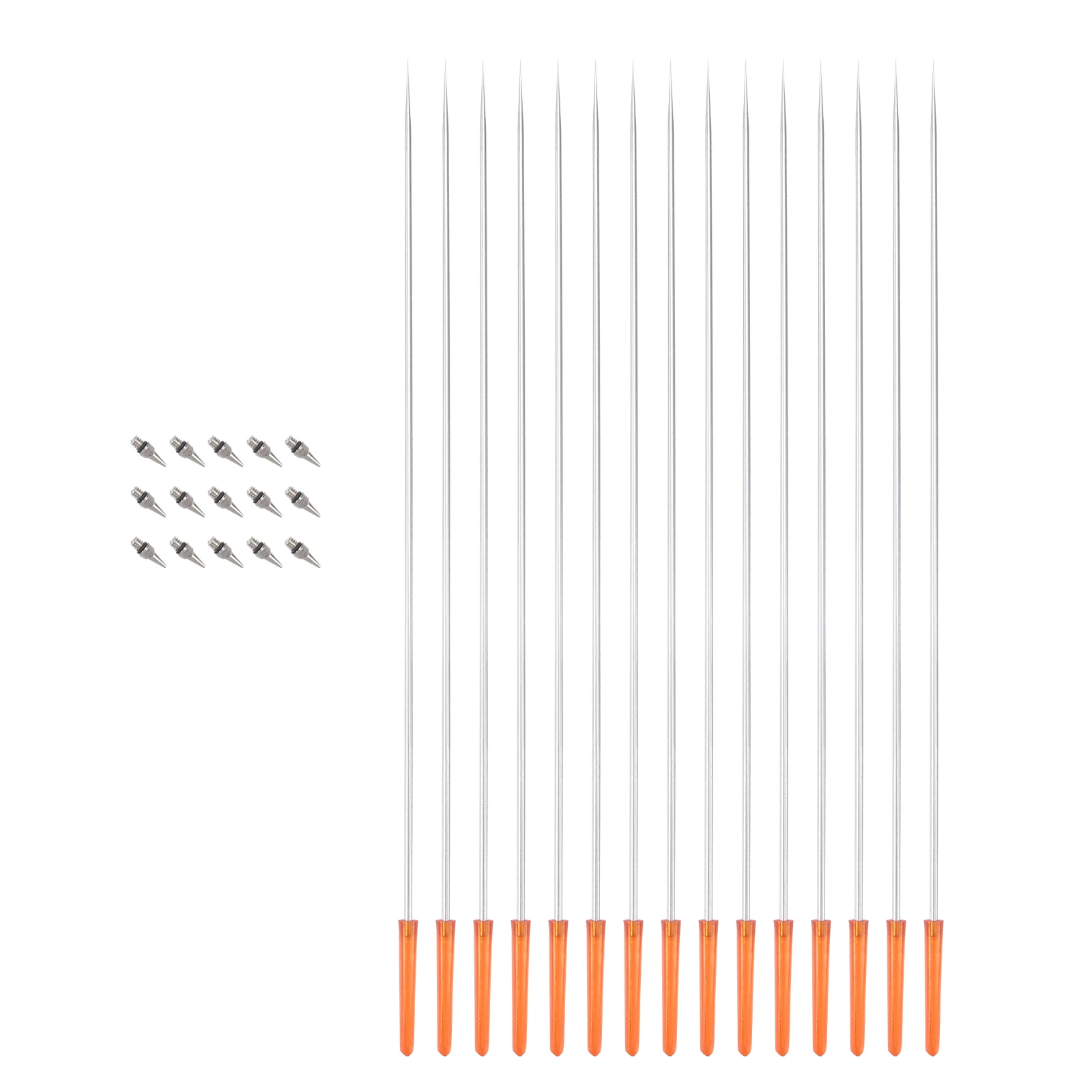 1 セット 0.2 ミリメートルエアブラシニードルノズルステンレス鋼交換用 130-470 プロジェクトエアブラシ部品アート