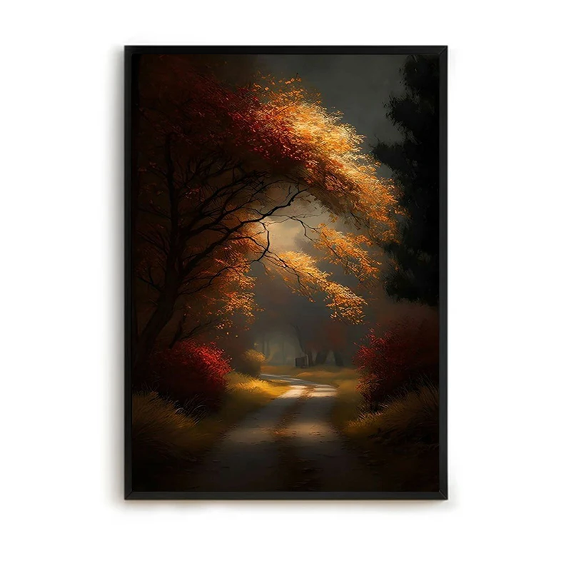 

Posters for Wall Decor Autumn Decoration Canvas Poster Fall Decorations Art Mural Decorative Paintings Vintage Home Room Bedroom