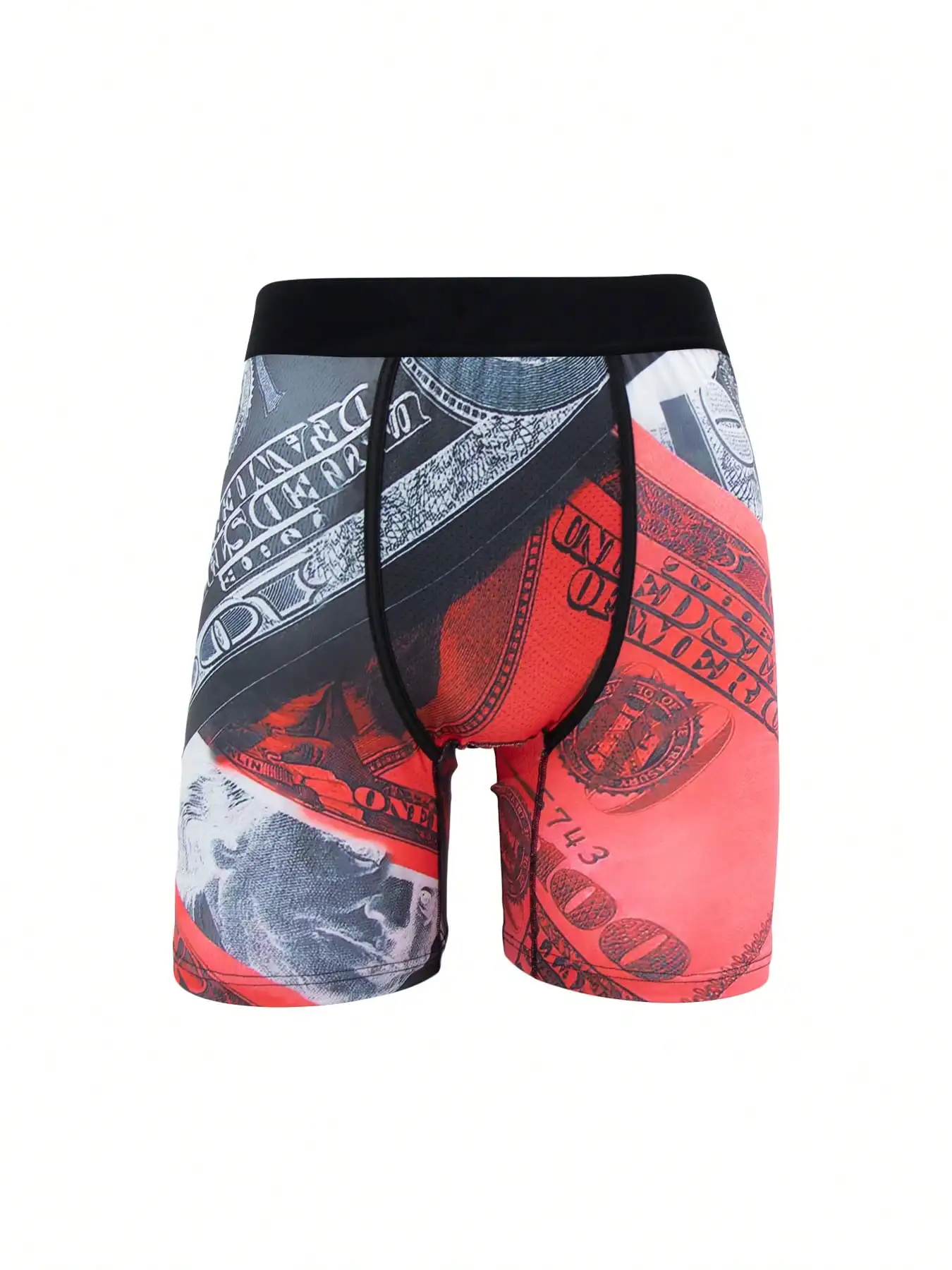 

5 шт. мужских трусов-боксеров с принтом, модные трусы-шорты