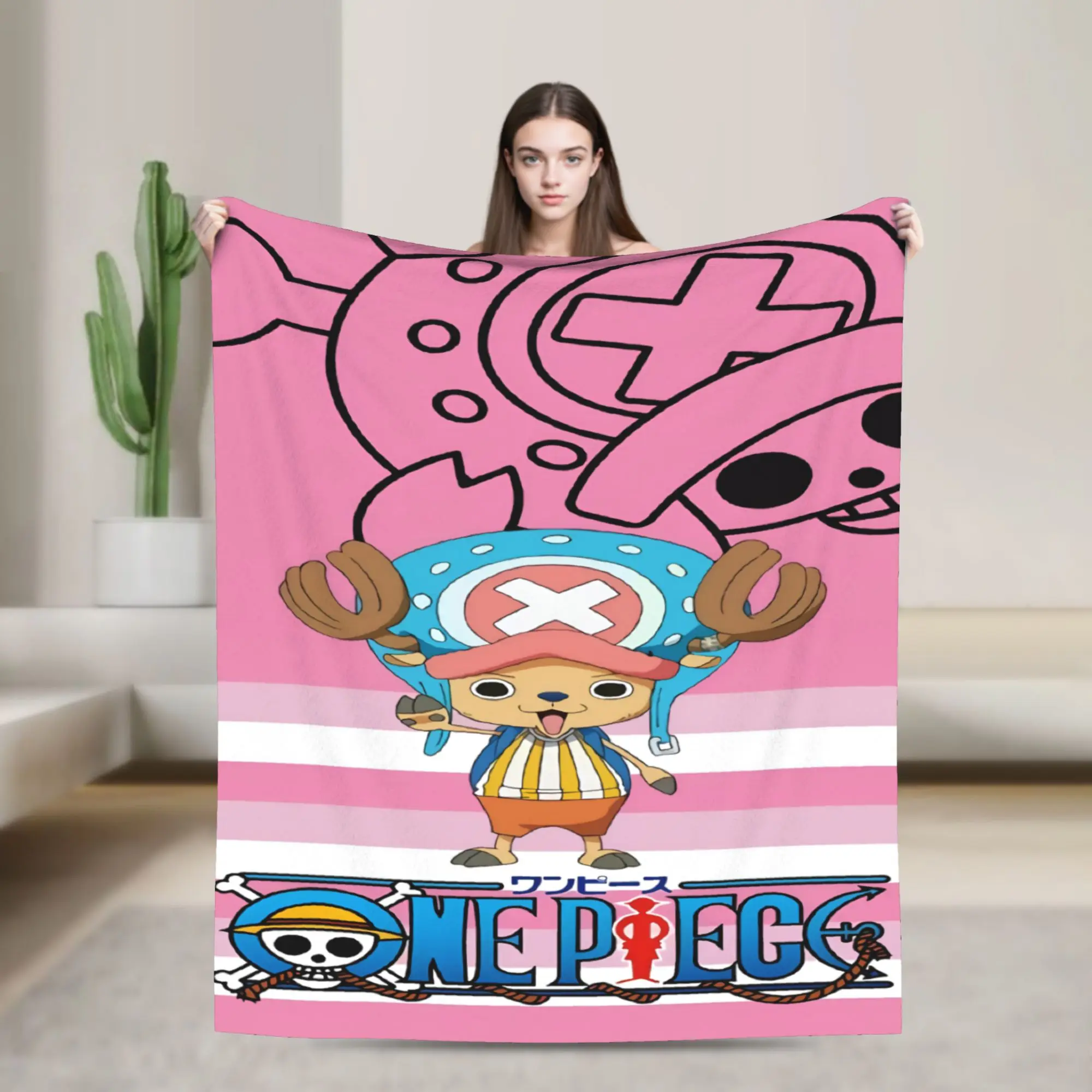 Custom Chopper Janpan Anime Blanket 3D Printed Soft Flannel Fleece Warm Japan Throw Blankets for Travel Bedroom Sofa Bedspreads