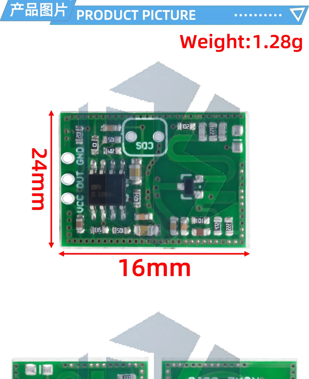 1 ~ 10PCS RCWL-0516 RCWL-0515 mikrowelle radar sensor modul Menschlichen körper induktion schalter modul Intelligente sensor – Detail 13