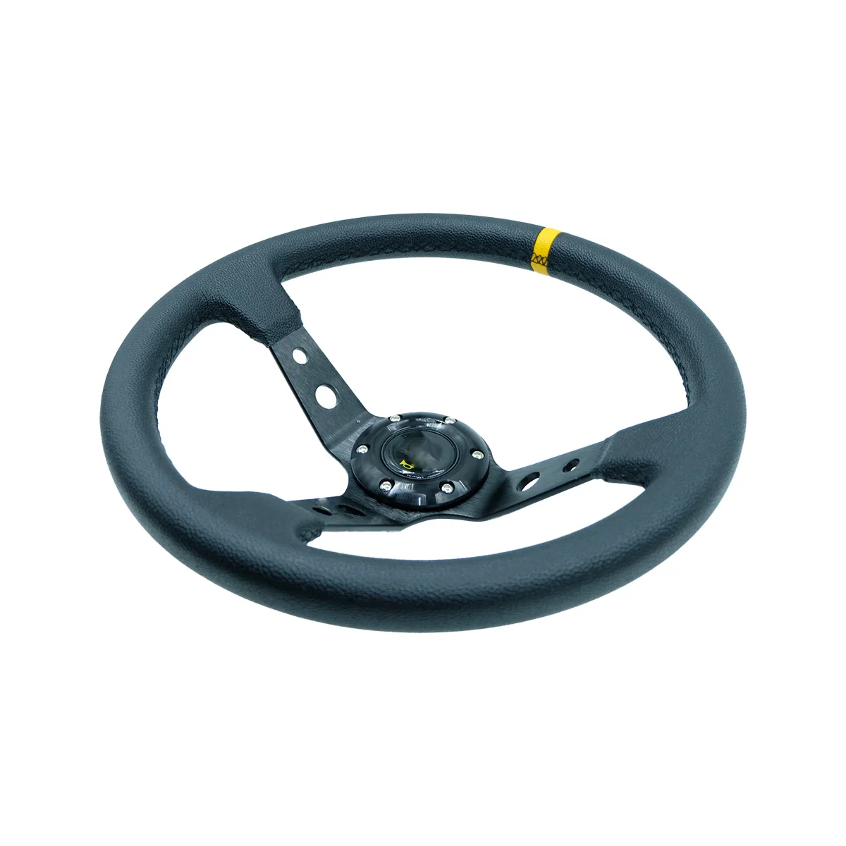 

14-дюймовый (350 мм) гоночный руль с глубоким вогнутым желтым ободом для гейминга