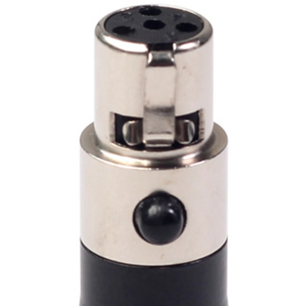 XLR Mini 3 Pin Male to 4 Pin Female Audio Adapter Plug Connector Hi-Fi Signal Converter Adapter for Microphone Speaker Rare