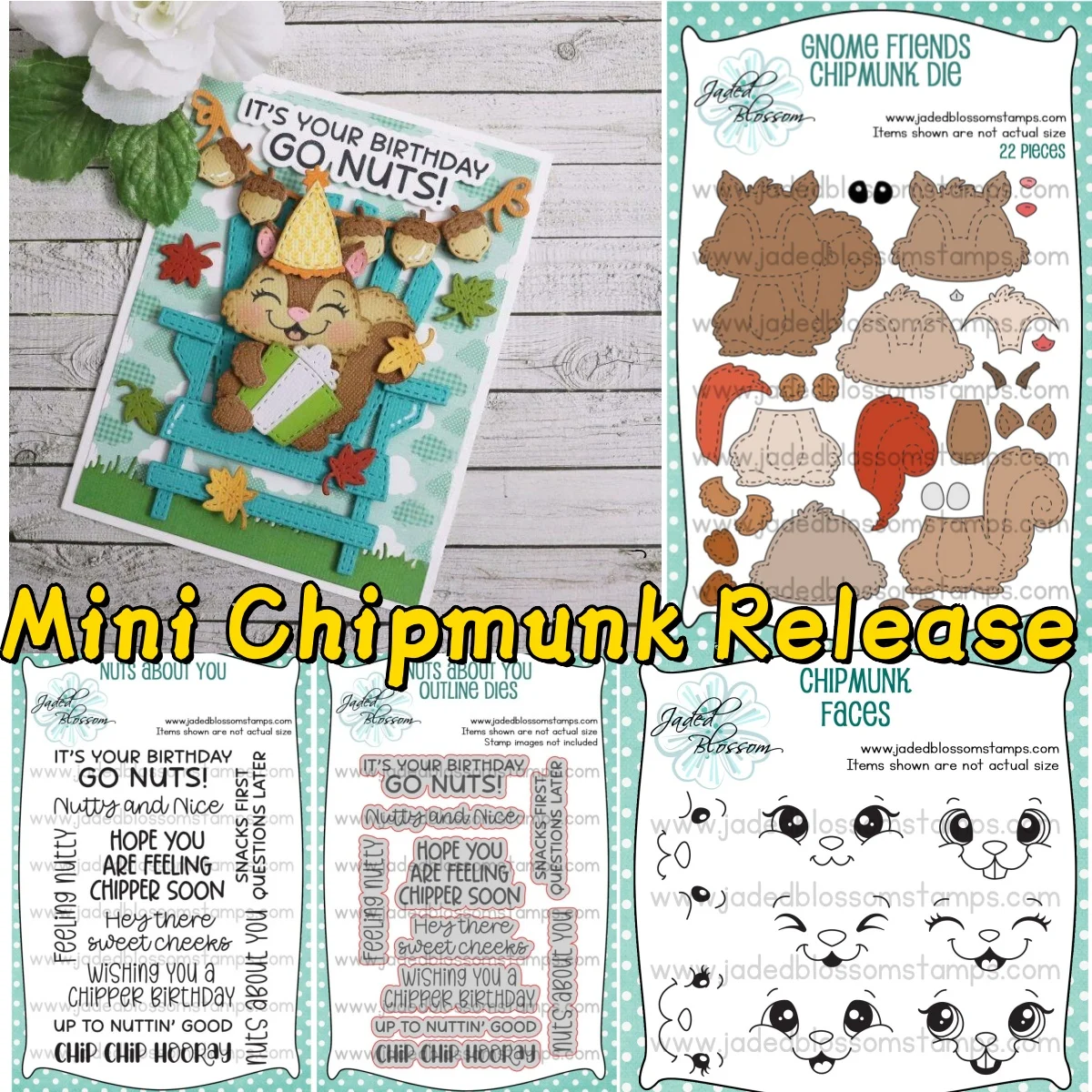 

2025 New Chipmunk Metal Cutting Dies Faces Clear Stamps DIY Scrapbook Embossed Handcraft Paper Card Craft Template Decoration