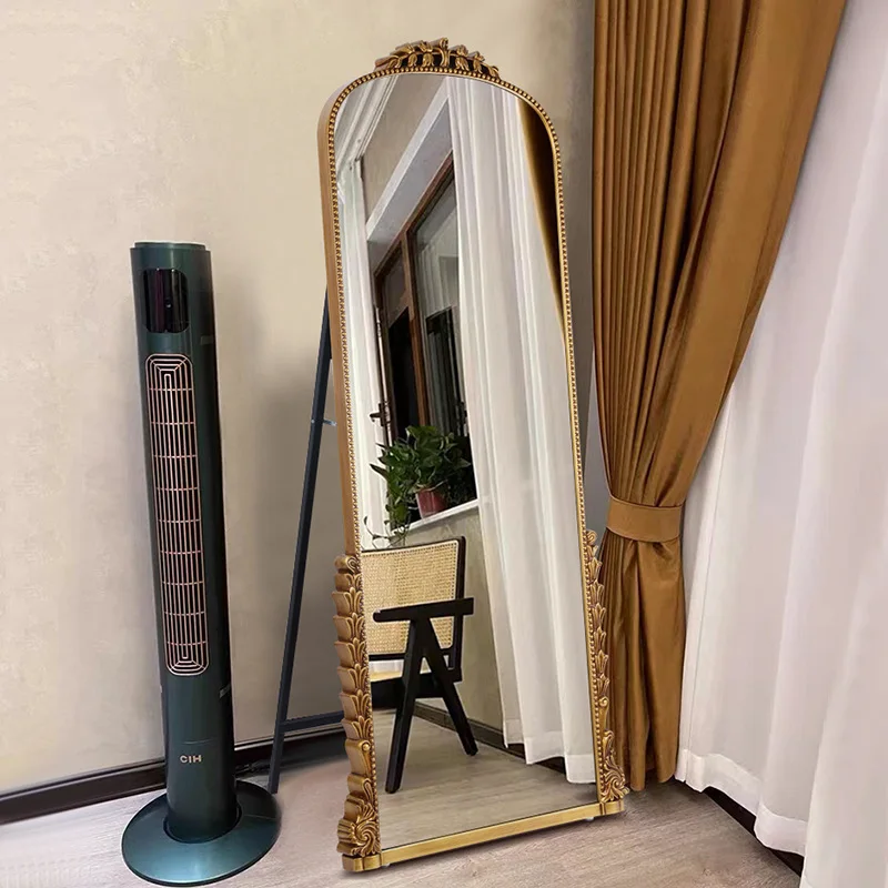 European full-length mirror full-length mirror floor-to-ceiling home French retro clothing store