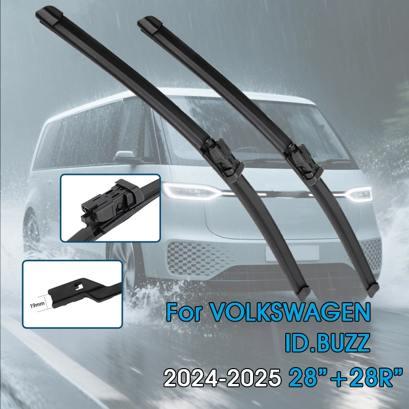 Auto Wischerblätter 28 "+ 28R" Für VOLKSWAGE ID.BUZZ Fracht 2024-2025 Windschutzscheibe Windschutzscheibe Frontscheibe Klingen auto Zubehör
