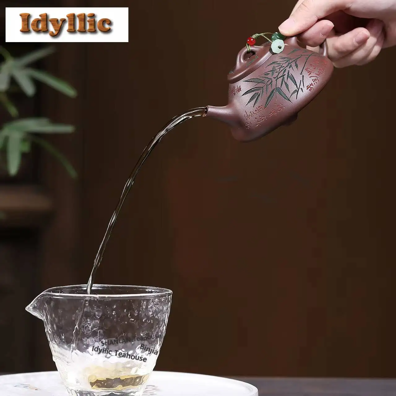 160ml High-end Yixing Purple Clay Teapots Handmade Bamboo Shadow Pot Raw Ore Dicaoqing Mud Tea Infuser Kettle Zisha Tea Set Gift