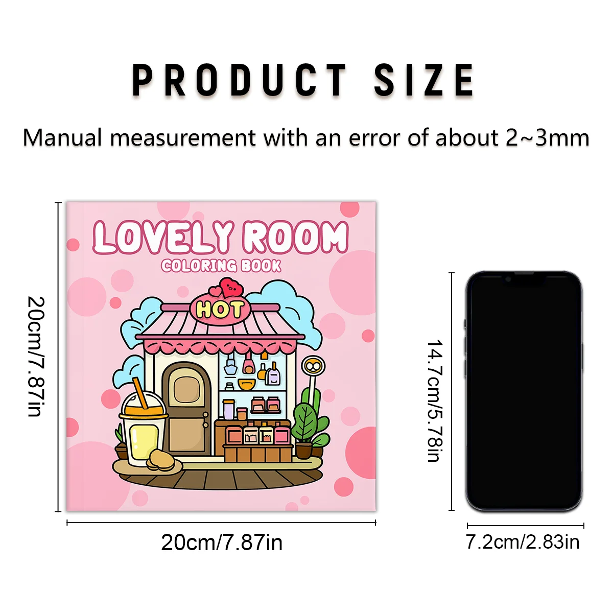 Pearlescent thickening Coloring Book With Cute Room Theme Exquisite And Clear Lines Suitable For Party Events And Holiday Gifts