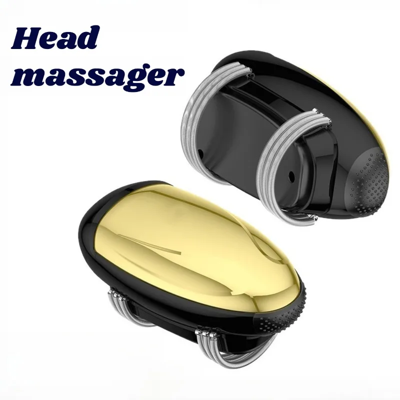 Metal Electric Head Massager Rechargeable Durable Aging-resistant Vibration Head Massagers Professional Wireless Massager