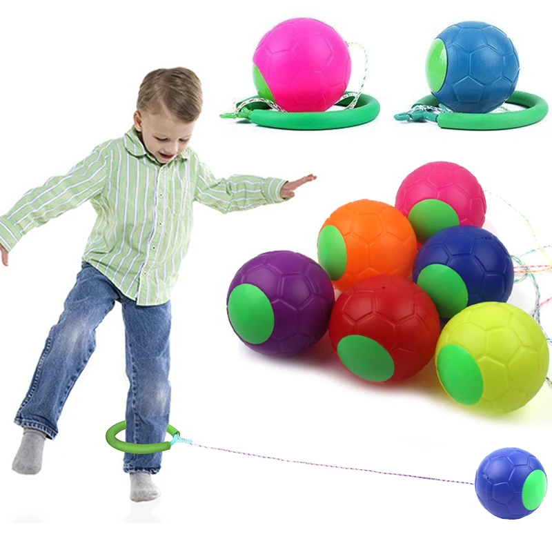 Skip Balls Children Sports Toys Adjustable Rope Length Outdoor & Indoor Fitness Tools One Legged Jump Gifts for Boys Girls TMZ