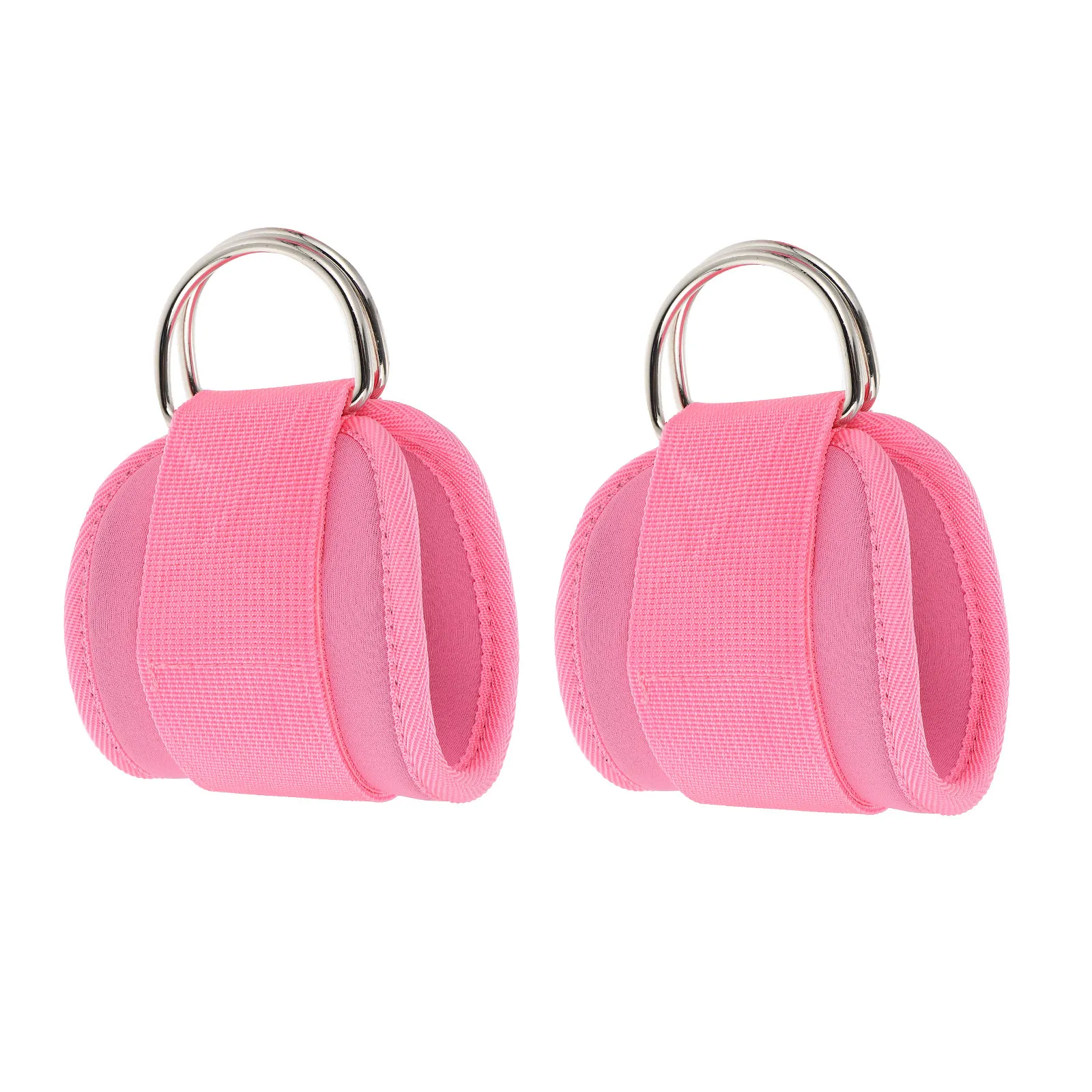 1Pair Fitness Ankle Buckle Creative -Ring Buckle Elastic Leg Training Band Indoor Gym Exercise Puller Resistance Rope