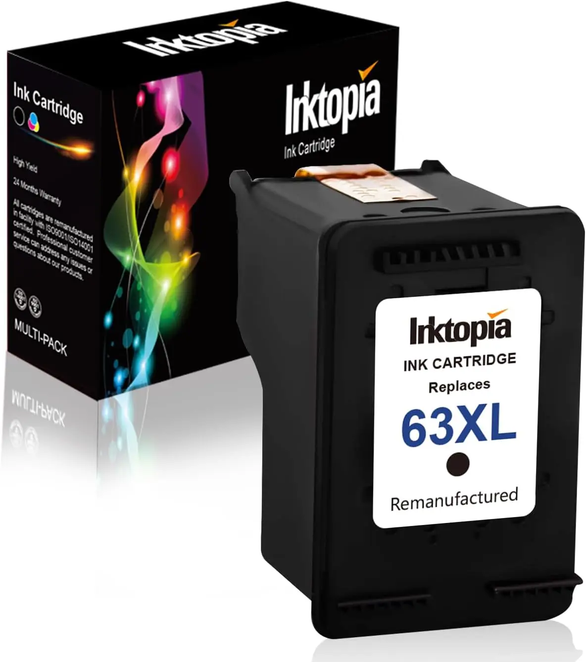 

Высокопроизводительный восстановленный чернильный картридж для принтеров HP, совместимый с моделями Officejet и Deskjet