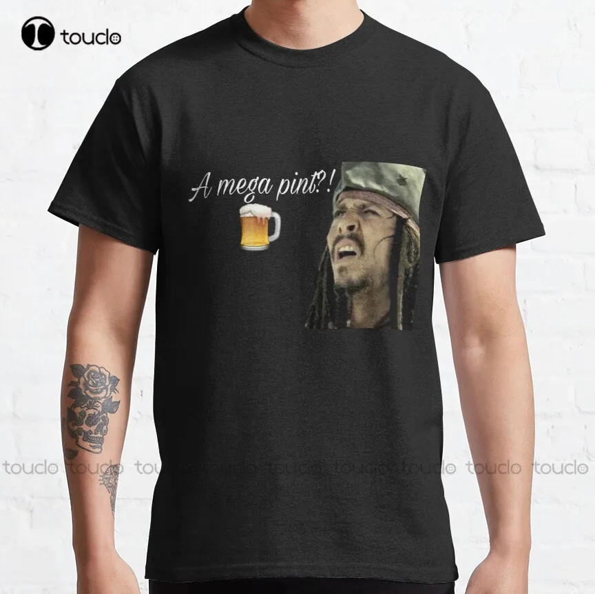 A Mega Pint |Johnny Depp Amber Heard And Johnny Depp Classic T-Shirt Custom Aldult Teen Unisex Digital Printing Tee Shirts New