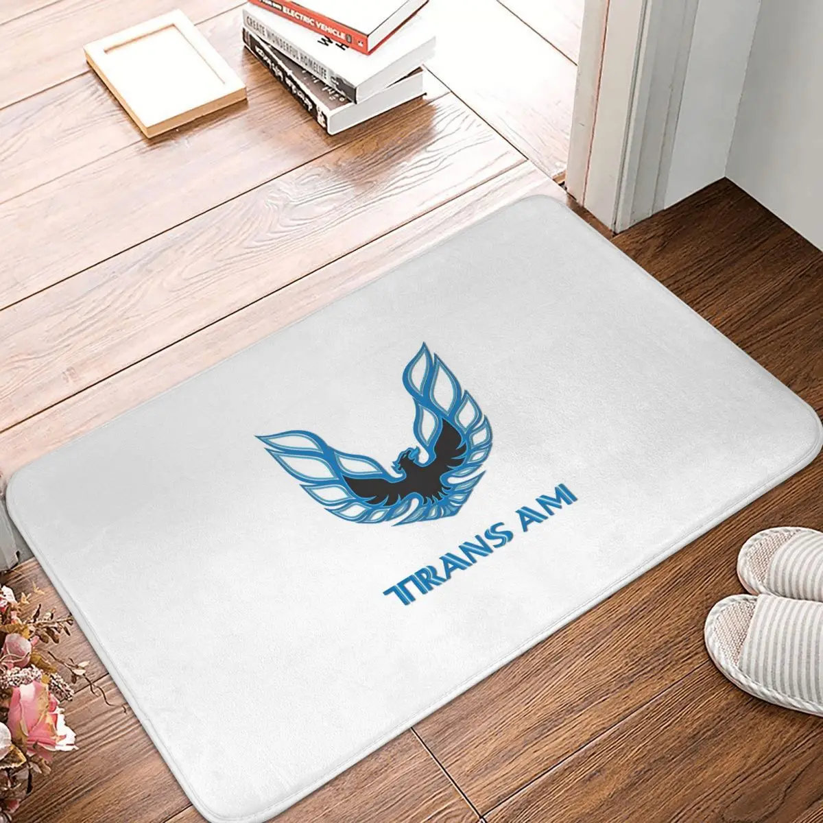 Pontiac Firebird Trans-Am Blue Anti-slip Doormat Floor Mat Carpet Rug for Kitchen Entrance Home Bathroom Living room Footpad Mat