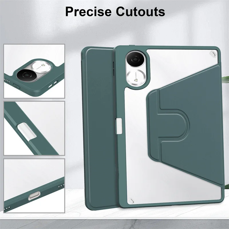 360° Rotating Tablet Case For Redmi Pad2 11 2025 Xiaomi Pad7S Pro 12.5 Pad 5/6/7 11.2 Built Pen Holder Stand Protective Cover