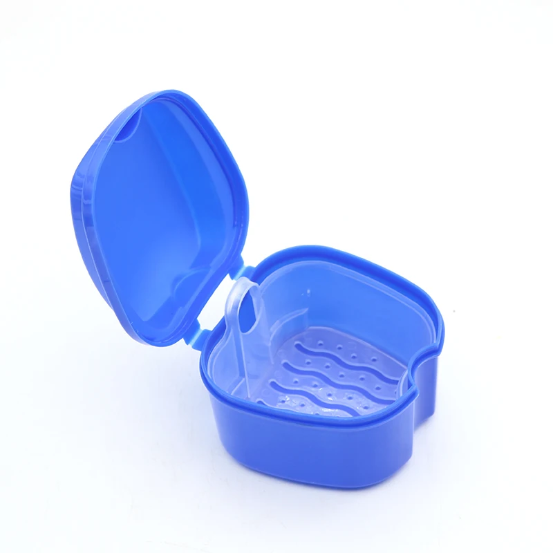 Double layered denture storage (with filter) dental box oral material