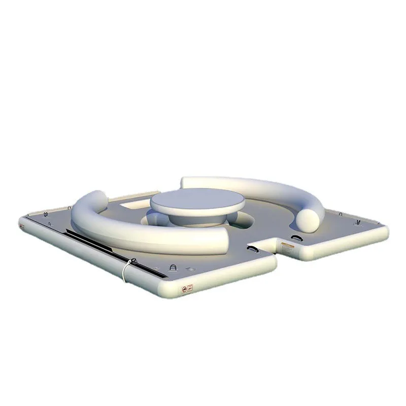 Floating Water Sofa Inflatable Bar Platform with Canopy Shade Pool Lounge Dock Accessory for Lake Marine Yacht Slide