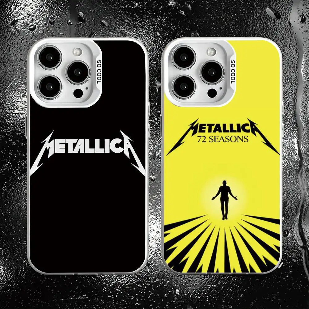 

72 S-seasons M-metallica Phone Case For iPhone 17,16,15,14,13,12,11 Plus,Pro Max,XS,Colorful Silver White Cover