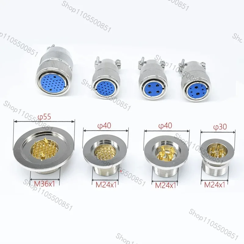Stainless Steel Vacuum Connector KF16/KF25/KF40 Multi Core Count Stainless Steel Feedthrough Mounting Connector