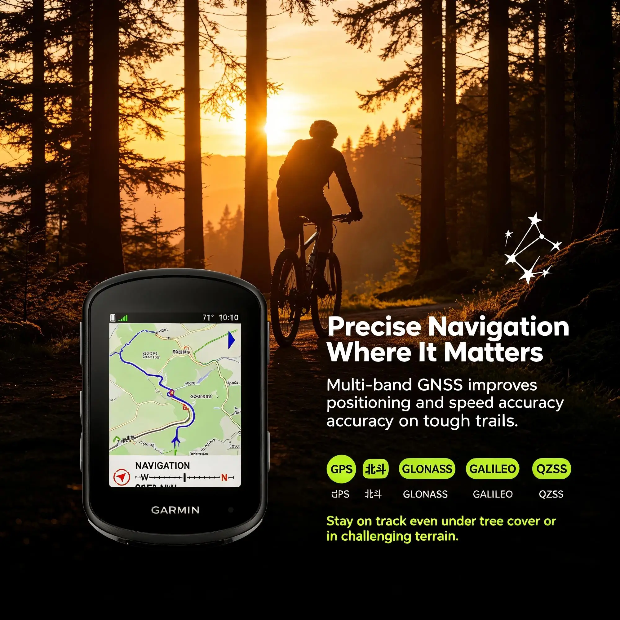 Garmin Edge 540 GPS Cycling Computer, Multi‑Band GNSS Bike Computer with ClimbPro Climb Planning, Stamina Insight, Route Navigation, ANT+ Bluetooth IPX7 Waterproof for Road MTB Gravel Bicycle, Support Strava & Smart Trainer
