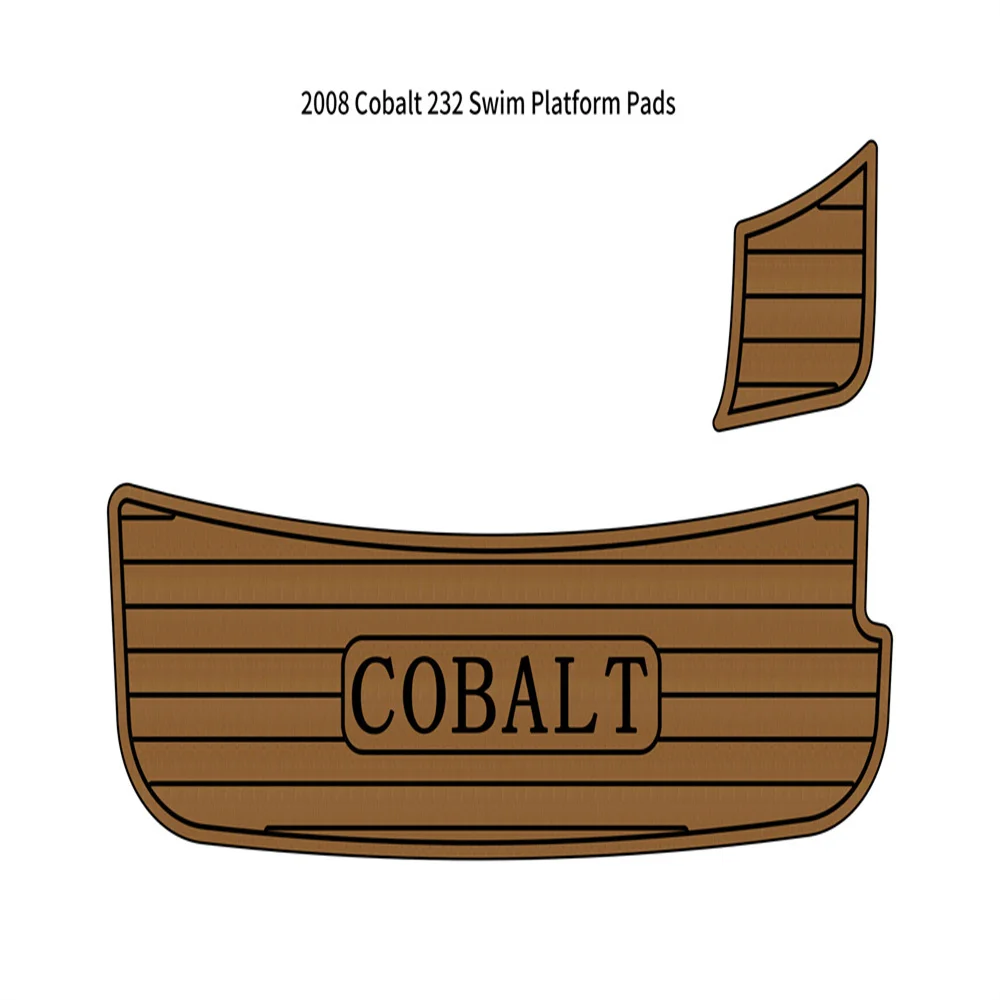 2008 Cobalt 232 Swim Platform Step Pad Boat EVA Foam Faux Teak Deck Floor Mat SeaDek MarineMat Gatorstep Style Self Adhesive