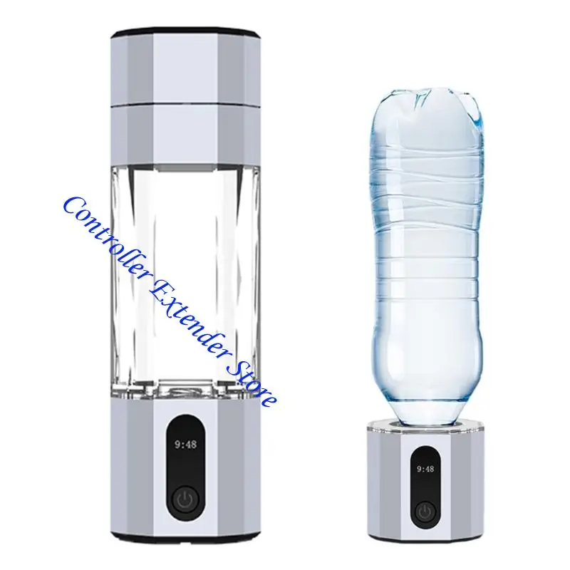 N84B Hydrogen Water Bottle Hydrogen Water Ionizer Machine Generator 10000PPB Rechargeable Hydrogen Rich Water Glass Health Cup
