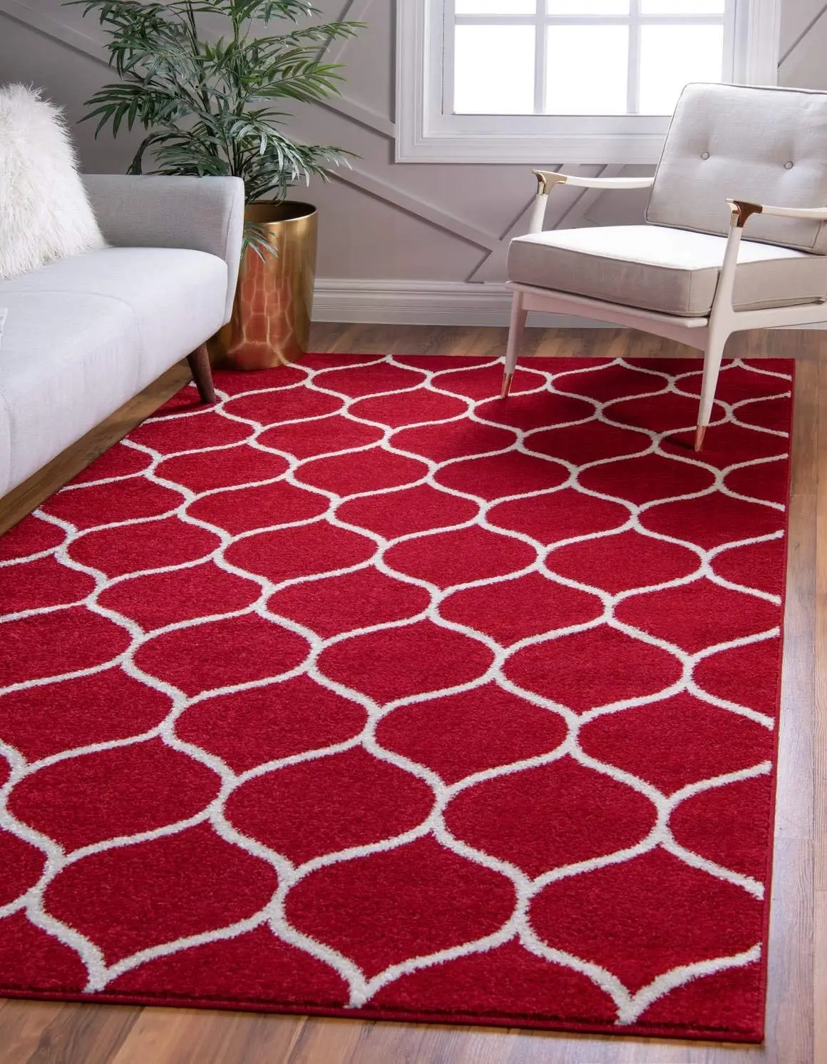 

Trellis Frieze Collection Area Rug - Rounded