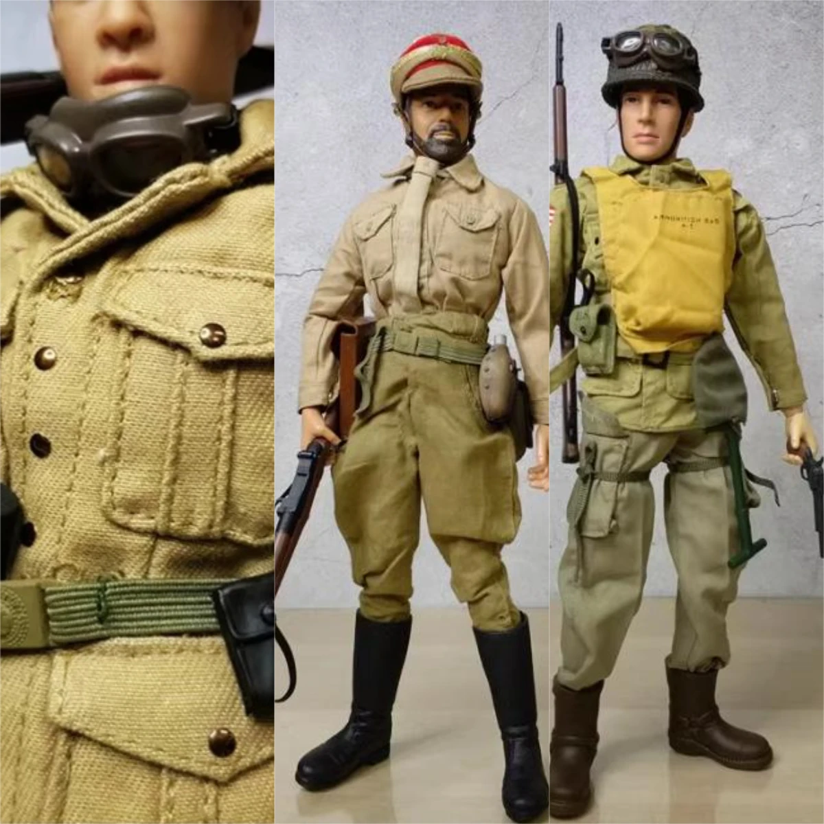 

Collections 1/6 Scale WWII North African Soldiers Action Figures Model 30cm Male Soldier Doll Kids Gift