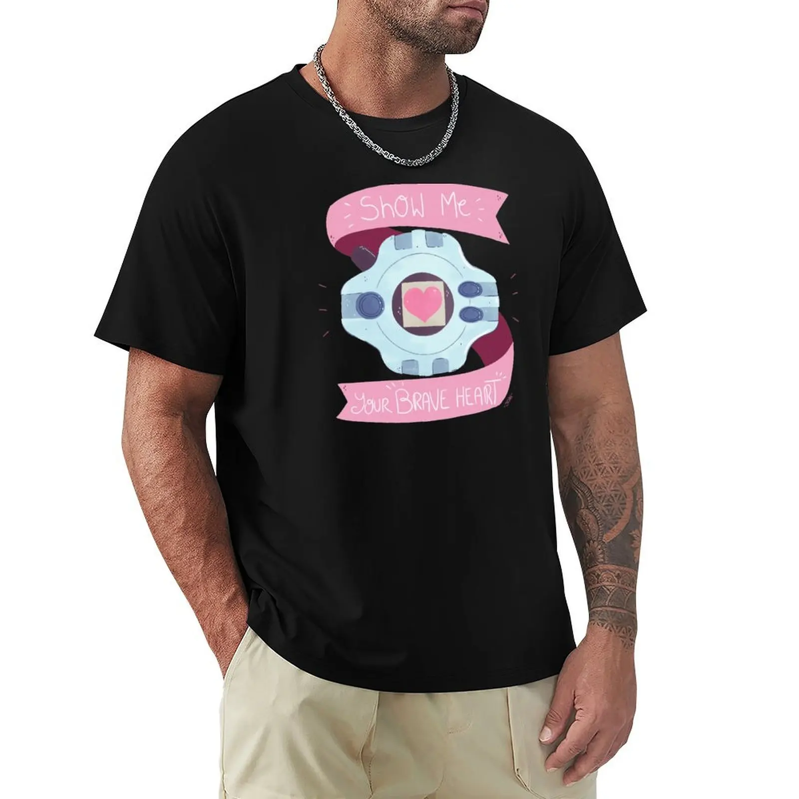 Brave Heart T-Shirt Stylish Print Short Sleeve Tee