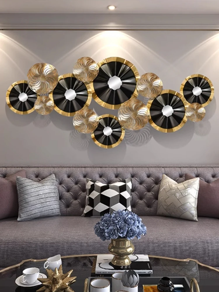 Metal Wall Hanging Decoration for Living Room, Retro Porch Decoration, Restaurant, Large Wall Decor, Household Indoor Furniture