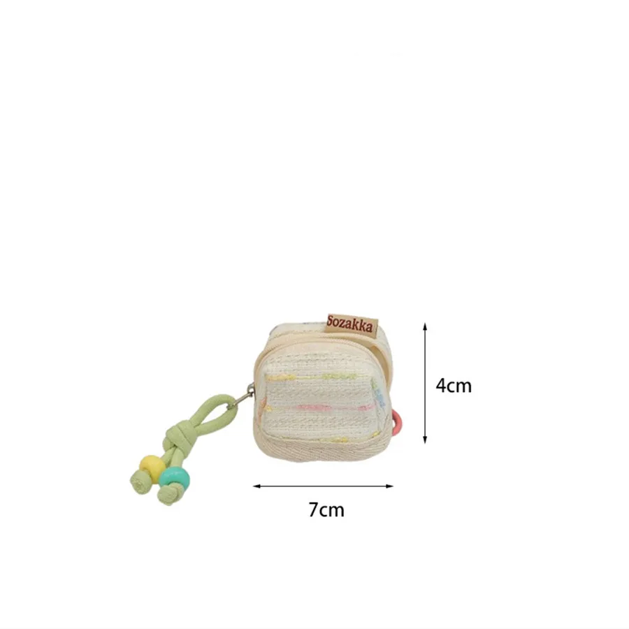 귀여운 휴대용 이어폰 케이스, 작은 것 동전 지갑, 키 쥬얼리 미니 보관 가방, 여성 소녀 파우치, 카와이 여행 가방 장식