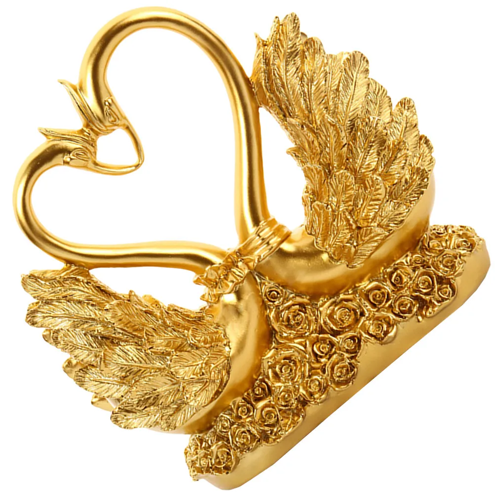 

Premium Resin Swan Statue Decor for Home Office Car Desktop Wedding Party Decor Creative Elegant Exquisite Artistic Gift Resin