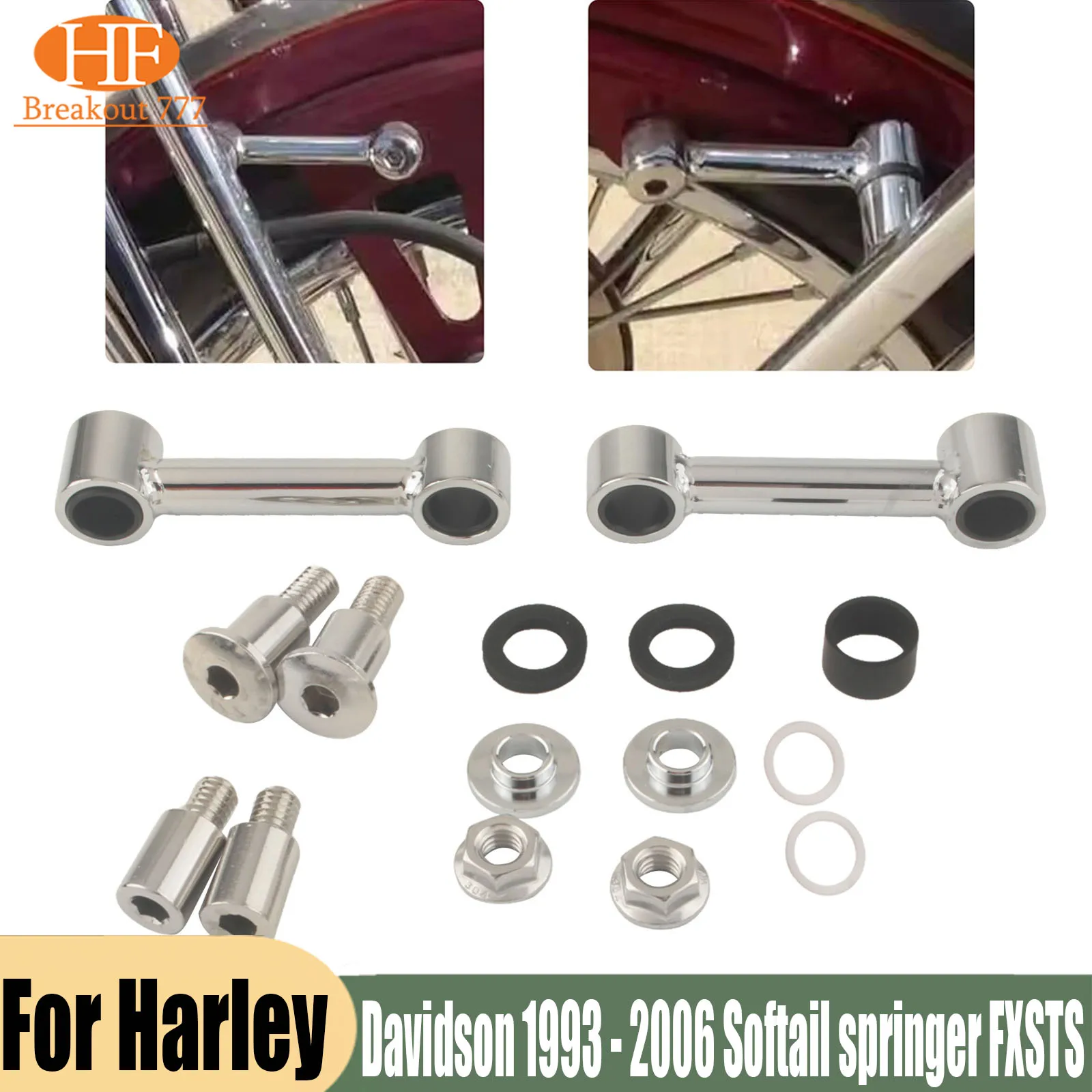 Motorcycle Front Fender Mount Bracket For Harley Davidson 1993 - 2006 Softail springer FXSTS