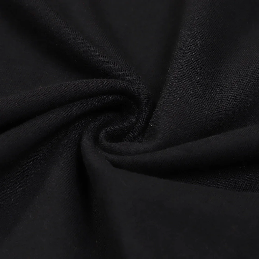 Camiseta estilo negro con cuello redondo, Top informal transpirable, camisetas gráficas con estampado de cangrejo, ropa de calle Vintage de verano para mujer