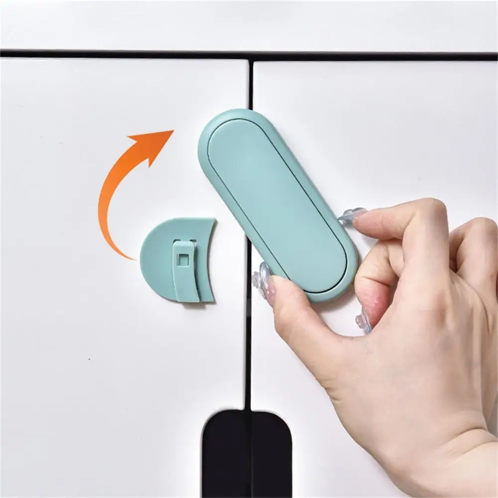

Children Security Protector Baby Safety Locks Protection Equipment Solid Color Slot Locks Straps Multipurpose Plastic